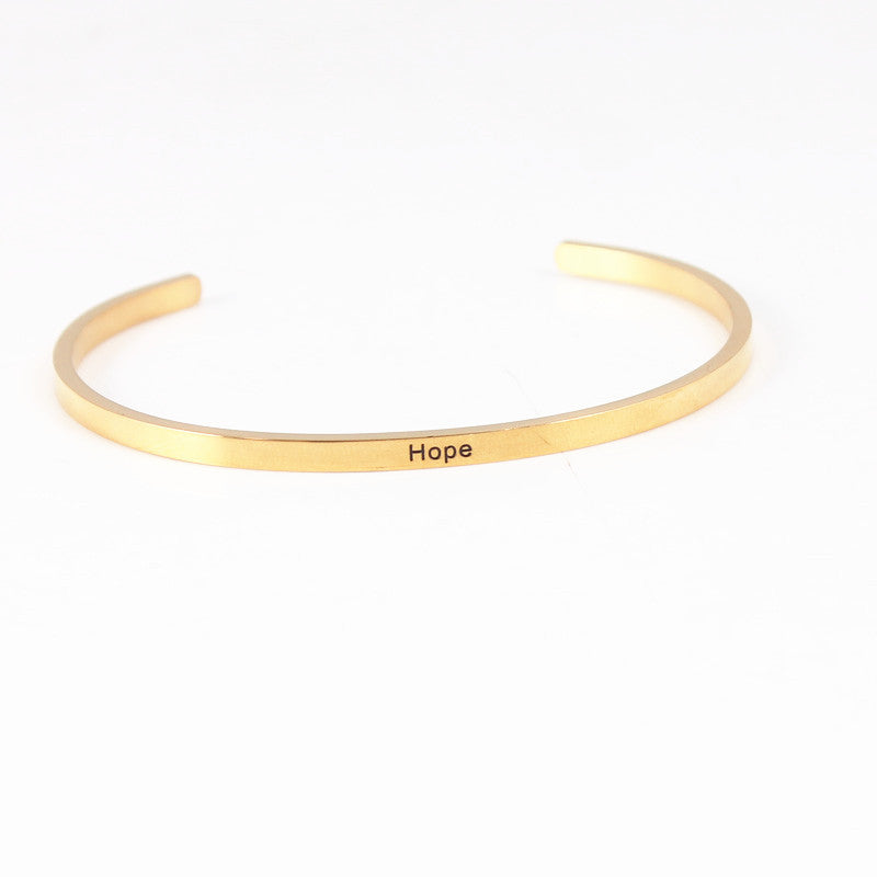 Pulsera de pareja de acero inoxidable de acero de acero dorado de titanio de titanio al por mayor